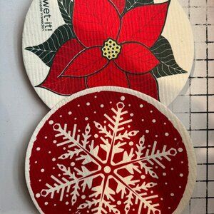 Wet-It! Swedish Treasures Round  Dishcloth & Cleaning Cloth -Set of 2